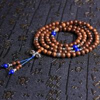 108 coirníní Mala, Padauk, le Blue Ore, Babhta, unisex & méid éagsúla do rogha, 108ríomhairí pearsanta/Snáithe, Díolta De réir Snáithe