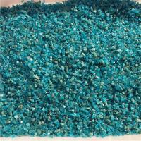 Apatites poudre, bleu, 10mm, Vendu par sol