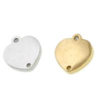 Stainless Steel vedhæng komponent, Heart, flere farver til valg, 19x19x1mm, Solgt af PC