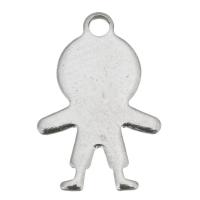 Roestvrij stalen sieraden Hangers, Roestvrij staal, DIY, oorspronkelijke kleur, 10x15x0.5mm, Gat:Ca 1.5mm, Verkocht door PC