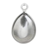 Bijoux pendentifs en acier inoxydable , DIY, couleur originale, 11x19x3.5mm,10x14mm, Trou:Environ 2mm, Vendu par PC