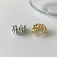 Žalvarinis Cuff Finger Ring, padengtą, Reguliuojamas & moters, daugiau spalvų pasirinkimas, Pardavė PC