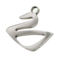 Rustfrit stål Animal Pendler, Stainless Steel, oprindelige farve, 27x17x1mm, Solgt af PC