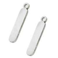 Roestvrij stalen sieraden Hangers, Roestvrij staal, oorspronkelijke kleur, 5x39x2mm, Verkocht door PC