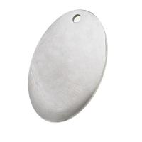 Rostfritt stål Tag Charm, ROSTFRITT STÅL, Oval, ursprungliga färgen, 24x18x1mm, Säljs av PC