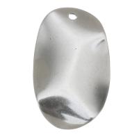 Ciondoli gioielli in acciaio inox, DIY, colore originale, 15x25x2.5mm, Foro:Appross. 1mm, Venduto da PC