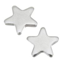 Stainless Steel smycken Cabochon, ROSTFRITT STÅL, Star, DIY, ursprungliga färgen, 10x9.5x1.5mm, Säljs av PC