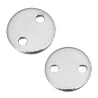 Connettore in acciaio inox, Cerchio, DIY, colore originale, 8x1mm, Foro:Appross. 1mm, Venduto da PC