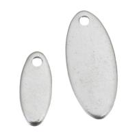 Fascino di Tag in acciaio inossidabile, acciaio inox, DIY, colore originale, Foro:Appross. 0.5mm, Venduto da PC