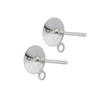 925 Sterling Silver Earring Post, 925 de prata esterlina, platinado, DIY & tamanho diferente para a escolha, vendido por par