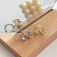 Messing Manchet Finger Ring, plated, Verstelbare & voor vrouw, meer kleuren voor de keuze, Verkocht door PC