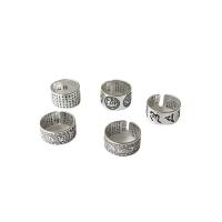 Žalvarinis Cuff Finger Ring, Reguliuojamas & įvairių dizaino pasirinkimas & moters, Originali spalva, Pardavė PC