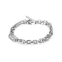 Bracelet d'acier titane, poli, unisexe, argent, 5.8mmuff0c6.8mmuff0c9.7mmuff0c13.9mmuff0c21.7mm, Vendu par PC