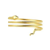 Zinc Alloy Bangle Smykker, Snake, forgyldt, Unisex, flere farver til valg, 85mm, Solgt af PC