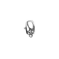 925 - Sterling - Argento, Aragosta, Artiglio, Clasp, 925 sterline d'argento, Teschio, placcato argento antico, DIY, 10.90x16.30x7.10mm, Foro:Appross. 1.7mm, Venduto da PC