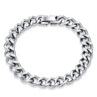 Titanium stål armbånd, forgyldt, Unisex & forskellig størrelse for valg & twist oval kæde, Solgt af Strand