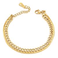 Titan Edelstahl Armband, Titanstahl, mit Verlängerungskettchen von 1.18inch, plattiert, Twist oval & für Frau, keine, 4mm, 2mm, verkauft per ca. 6.3 ZollInch Strang