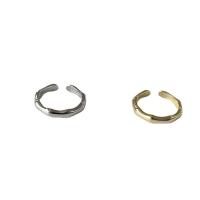 Brass Cuff Finger Ring plated Adjustable & for woman Sold By PC