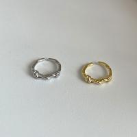 Messing Cuff fingerring, forgyldt, Justerbar & for kvinde, flere farver til valg, Solgt af PC