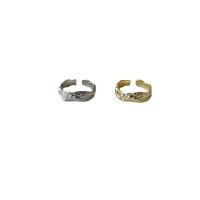 Brass Cuff Finger Ring plated Adjustable & for woman Sold By PC