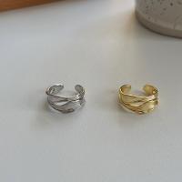 Messing Cuff fingerring, forgyldt, Justerbar & for kvinde, flere farver til valg, Solgt af PC