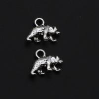 Zink Alloy Animal Hängen, Leopard, ursprungliga färgen, 18mm, 1000PC/Bag, Säljs av Bag