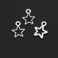 Zink Alloy Star Pendant, ursprungliga färgen, 14mm, 1000PC/Bag, Säljs av Bag