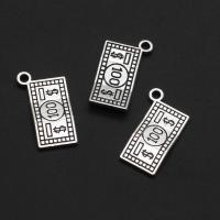 Pendentifs en alliage de zinc, rectangle, couleur originale, 19mm, Environ 1000PC/sac, Vendu par sac