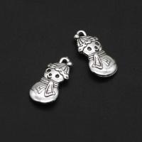 Zinc Alloy Christmas Pendants Snowman original color 19mm Approx Sold By Bag