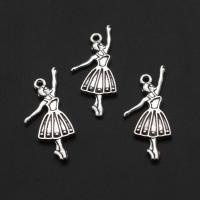 Zinc Alloy Pendants Girl original color 31mm Approx Sold By Bag