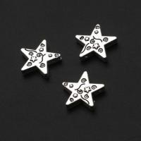 Coirníní Jewelry Alloy Sinc, Sinc Alloy, Star, DIY, dath bunaidh, 14mm, 1000ríomhairí pearsanta/Mála, Díolta De réir Mála