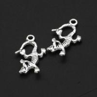 Zinc Alloy Animal Pendler, Gecko, oprindelige farve, 21mm, 500pc'er/Bag, Solgt af Bag