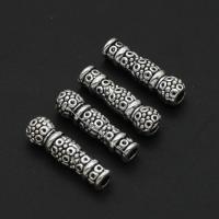 Zinc Alloy Tube Beads Column DIY original color 23mm Sold By Bag