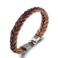 Kožený náramek Cord, Zinek, s Kůže, Tisk, unisex, více barev na výběr, Délka 22.5 cm, Prodáno By PC