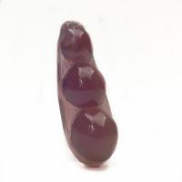 Chalcedon Přívěsek, Purple Chalcedon, Fazole, přírodní, leštěný & unisex, nachový, 57x20mm, Prodáno By PC