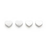 Perline in argento sterlina 925, 925 sterline d'argento, Cuore, DIY & stili diversi per la scelta, 5.20x6x2.20mm, Foro:Appross. 1.1mm, Venduto da PC