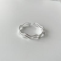 Messing Manchet Bangle, silver plated, Verstelbare & voor vrouw & hol, Verkocht door PC