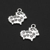 Zinc Alloy Animal Pendants Sheep original color 18mm Approx Sold By Bag