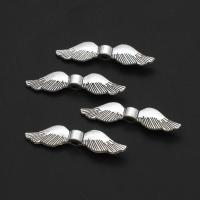 Cink legura nakit perle, Cink Alloy, Wing Shape, možete DIY, izvorna boja, 35mm, Približno 500računala/Torba, Prodano By Torba