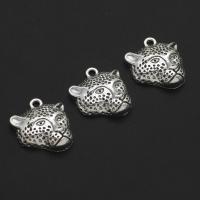 Zinc Alloy Animal Pendants Leopard original color 21mm Approx Sold By Bag