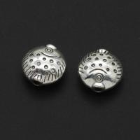 Sinkki metalliseos korut Helmet, Sinkkiseos, Kala, alkuperäinen väri, 12mm, N. 333PC/laukku, Myymät laukku