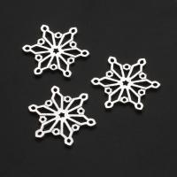 Forbindelse til zinklegering, Zinc Alloy, Snowflake, oprindelige farve, 26mm, Ca. 500pc'er/Bag, Solgt af Bag