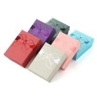 Ékszer Gift Box, Műbőr Paper, -val Velveteen, forró bélyegzés, különböző méretű a választás, több színt a választás, 10PC-k/Lot, Által értékesített Lot