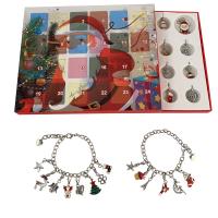 Zinc Alloy DIY Bracelet Set Christmas Design & enamel & with rhinestone multi-colored Sold By Set