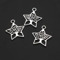 Zinc Alloy Pendants Star tree of life design original color 25mm Approx Sold By Bag