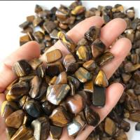 gemstone Chips, Tiger Eye, Naturligt & ingen hul, blandede farver, Solgt af G