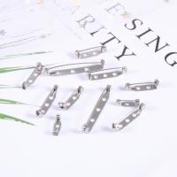 Stainless Steel Brooch Findings die-casting DIY original color Sold By Lot