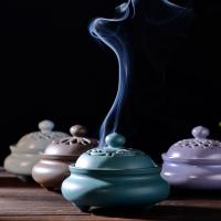 Traditional Ceramic Inserted Burner Incense Seat Porcelain plated for home and office & durable Sold By PC