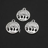 Zinc Alloy Pendants Round original color 19mm Approx Sold By Bag