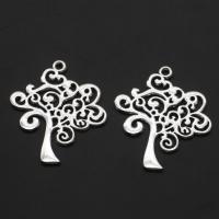 Zinc Alloy Pendler, Tree, oprindelige farve, 42mm, Ca. 200pc'er/Bag, Solgt af Bag